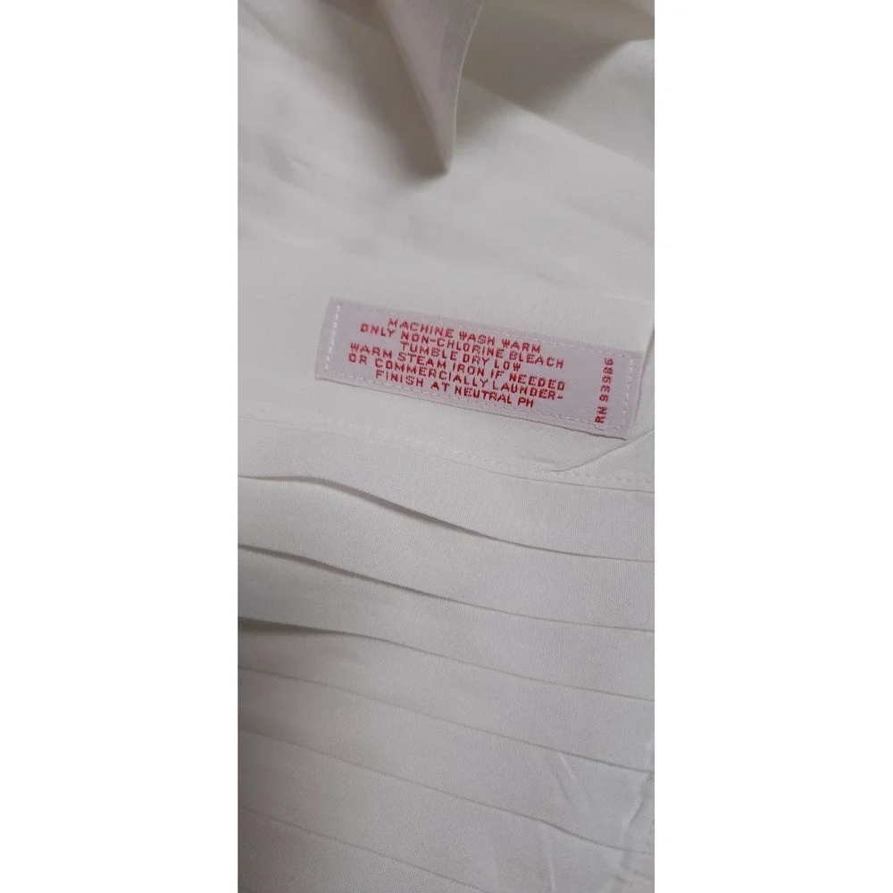Brooks Brothers Shirt Mens 17.5 / 33 Tuxedo Pleated French Cuff Tradional Fit - Picture 5 of 8